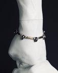 銀のマガタマの腕輪 ブラック×ピンク (受注生産) - Kenichi Asano Studio – Custom Jewelry & Sculpture / by 淺野屋健一