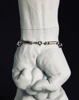 銀のマガタマの腕輪 ブラック×ピンク (受注生産) - Kenichi Asano Studio – Custom Jewelry & Sculpture / by 淺野屋健一
