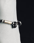 銀のマガタマの腕輪 ブラック×ピンク (受注生産) - Kenichi Asano Studio – Custom Jewelry & Sculpture / by 淺野屋健一