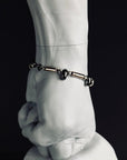 銀のマガタマの腕輪 ブラック×ピンク (受注生産) - Kenichi Asano Studio – Custom Jewelry & Sculpture / by 淺野屋健一