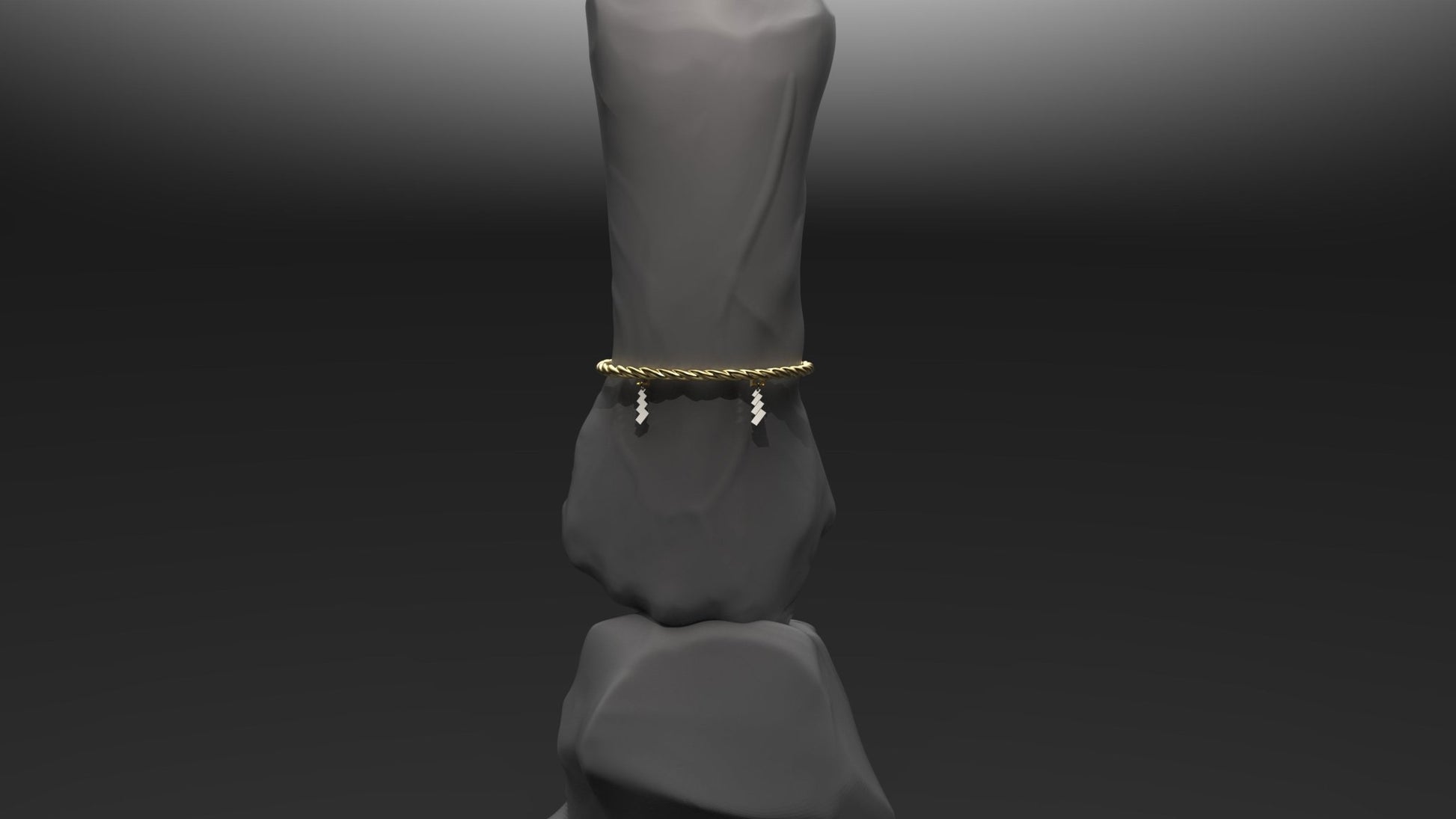 しめ縄バングル - 18K×プラチナ 限定モデル（二周年記念限定） - Kenichi Asano Studio – Custom Jewelry & Sculpture / by 淺野屋健一
