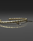 しめ縄バングル - 18K×プラチナ 限定モデル（二周年記念限定） - Kenichi Asano Studio – Custom Jewelry & Sculpture / by 淺野屋健一