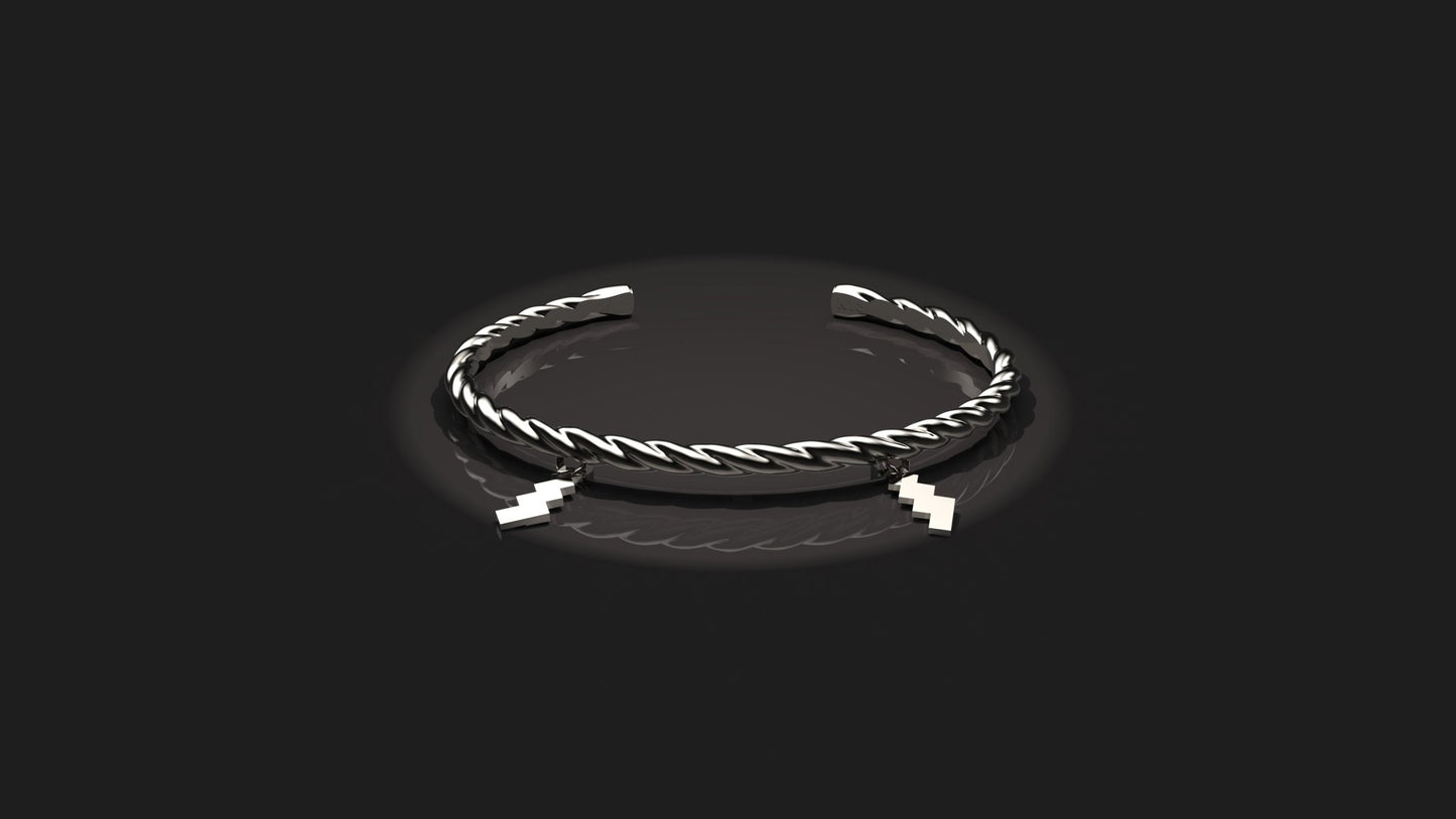 しめ縄バングル – プラチナ900 限定モデル（二周年記念限定） - Kenichi Asano Studio – Custom Jewelry & Sculpture / by 淺野屋健一