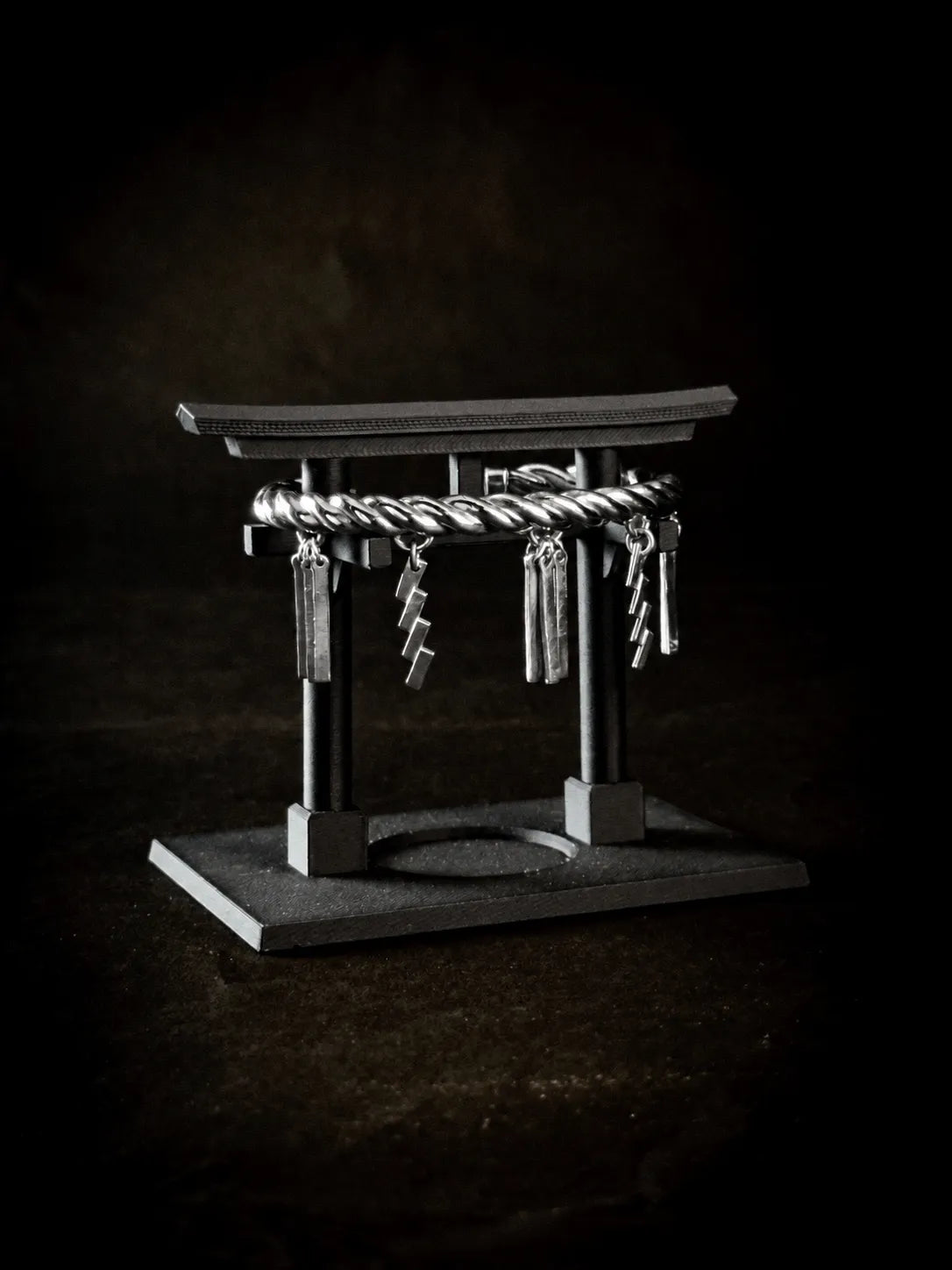 Shimenawa Silver Bangle – “Thick” Model 