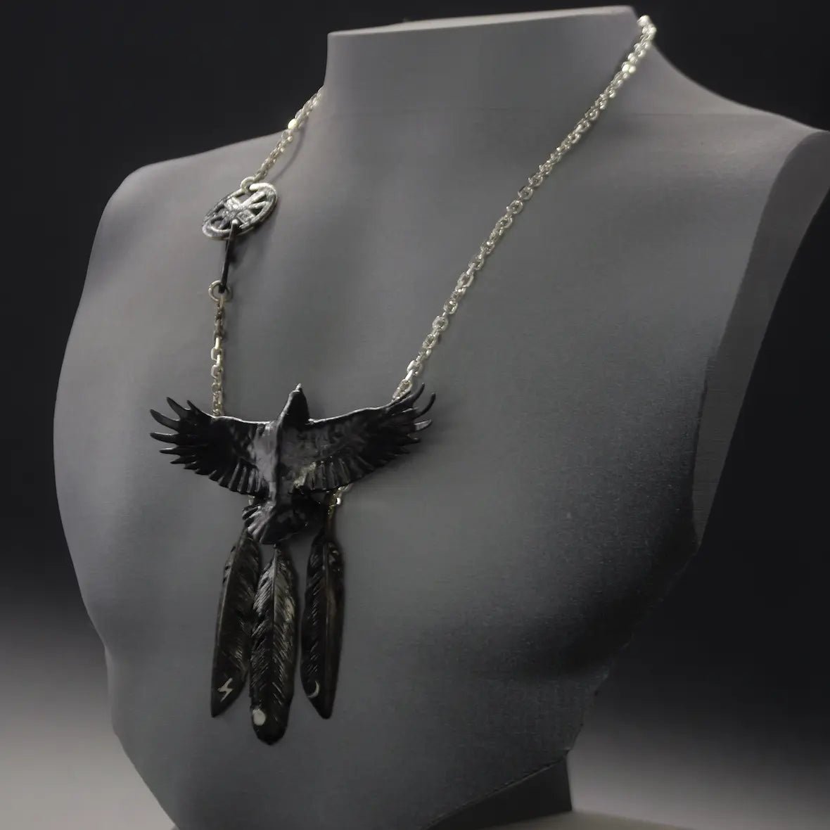 八咫烏商品 八咫烏〔ヤタガラス〕ペンダントトップ - シルバーアクセサリー