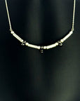 銀のマガタマのネックレス　シルバーXブラック - Kenichi Asano Studio – Custom Jewelry & Sculpture / by 淺野屋健一