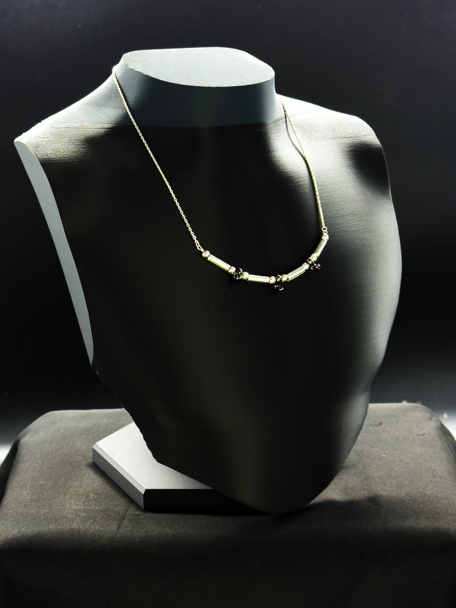 銀のマガタマのネックレス　シルバーXブラック - Kenichi Asano Studio – Custom Jewelry & Sculpture / by 淺野屋健一